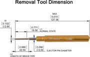 JRready TL00 (09990000012) Pin Removal Tools Harting Extraction Tool for remove HARTING, TE Han DD Heavy Duty connectors