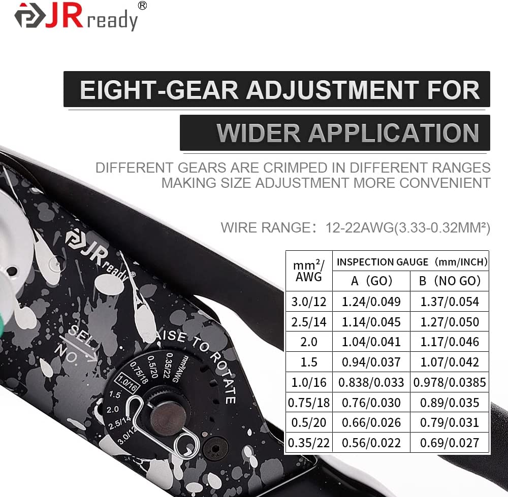 JRready ST6336 202pcs Deutsch DTP Connector Kit: 2 Pin 4 Pin IP67 Waterproof Connectors,With Size 12 Solid Contacts & NEW-DT2 Deutsch Crimper