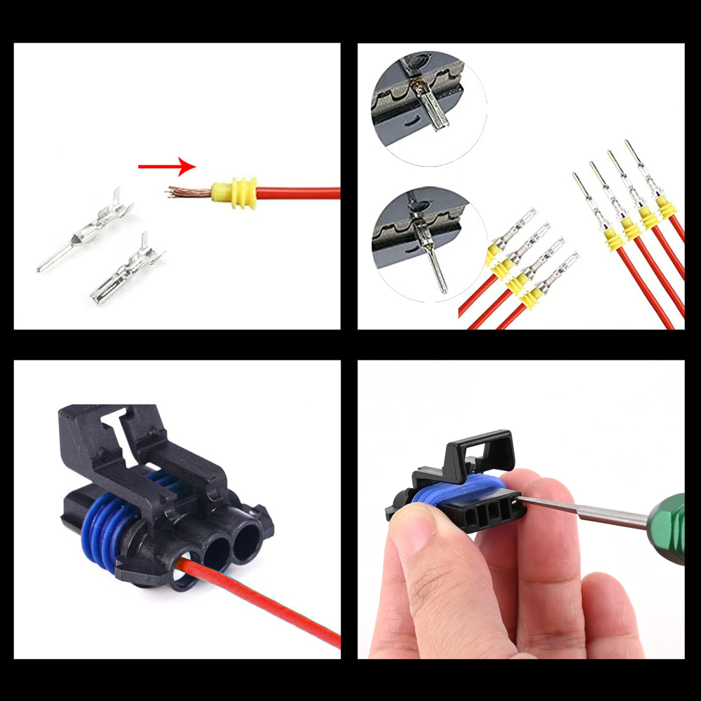 JRready ST5211 Kit: DRK-DWP01 & DRK-DMP280 & DRK-DMP630 Removal Tool for Delphi Weather Pack & Metri-Pack Connectors