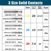 JRready ST6289 Deutsch Solid Barrel Contacts Size 12 16 20 for DTP,DT,DTM Connectors