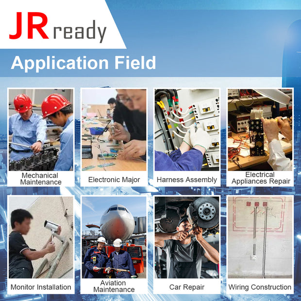 JRready ACT-WS30 Multifunctional Precision Wire Stripper Crimper Cutter, Strip Wire Solid 10-18 AWG, Stranded 12-20 AWG,Crimp 8-16 AWG Terminal, Cut Steel Wire