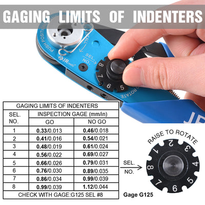 JRready Small Size ACT-AS2 (M22520/2-01) Crimper for Miniature Connectors 20-32 AWG