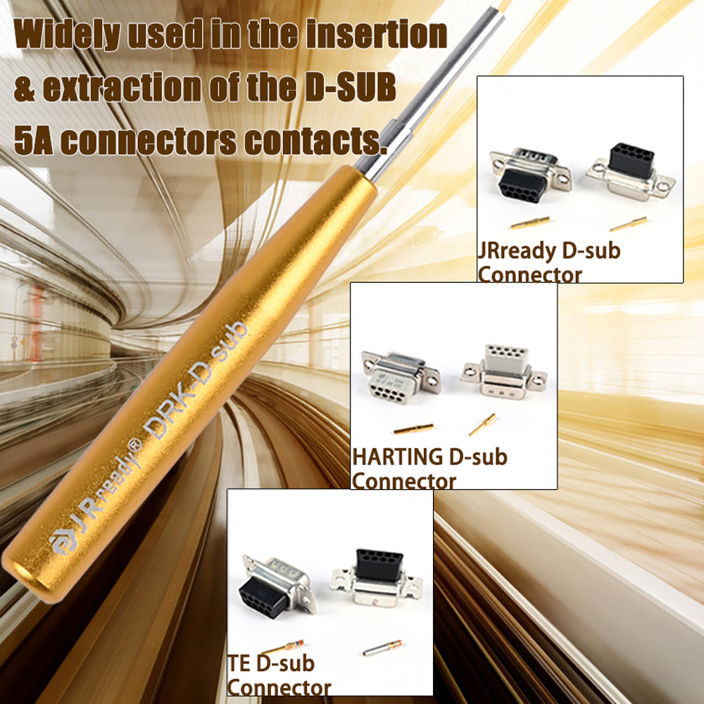 JRready DRK-D-SUB Insertion Extraction Tool for TE/AMP/Harting Heavy Duty 5A Han D SUB Contacts