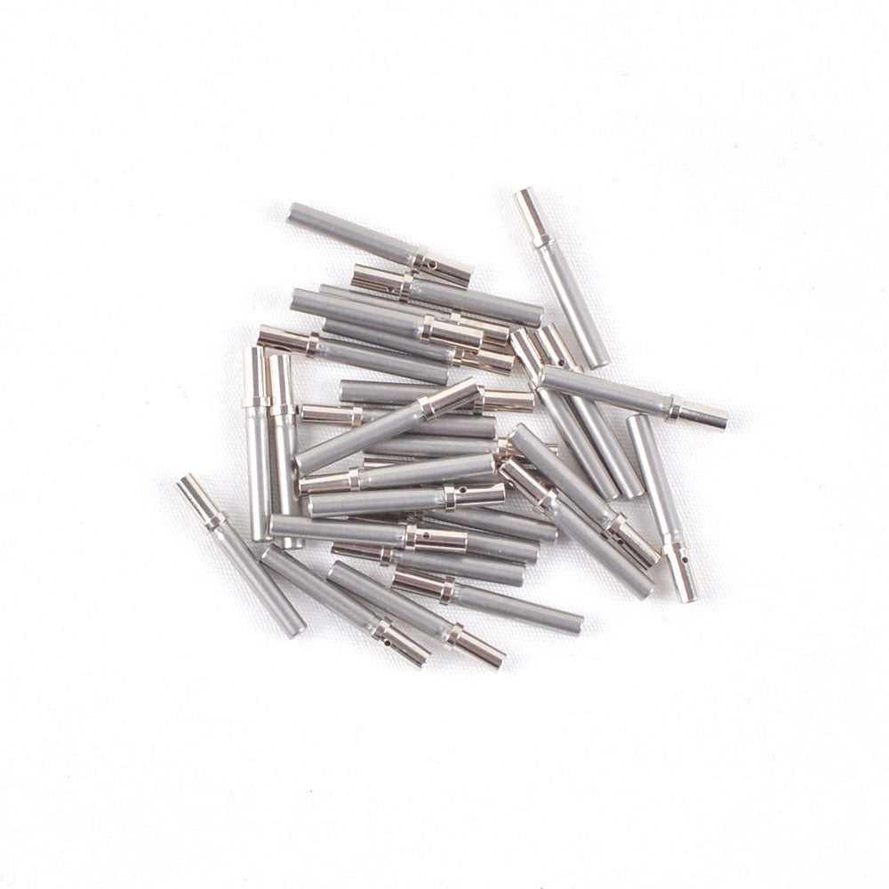 JRready ST6260 Closed Barrel DTM Terminals Kit Size 20 Solid Contacts: Male 0460-202-20141 & Female 0462-215-20141 for Deutsch 22-20 Awg Barrel Connector, 40 Pairs