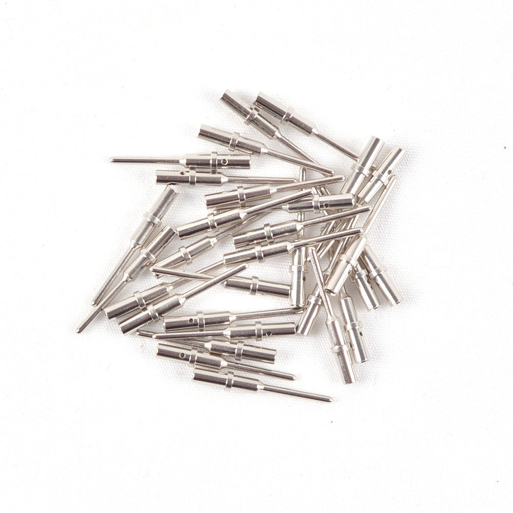 JRready ST6260 Closed Barrel DTM Terminals Kit Size 20 Solid Contacts: Male 0460-202-20141 & Female 0462-215-20141 for Deutsch 22-20 Awg Barrel Connector, 40 Pairs