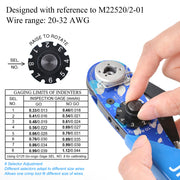 JRready NEW-AS2 M22520/2-01 Crimp Tool 20-32 AWG + ST5119(K1S+K13-1+K40+K41+K42+K43) Positioner Kit