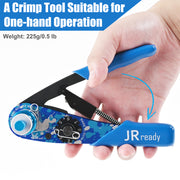 JRready ST2137 TOOL KIT: NEW-AS2 Colorful Appearance Small Size Wire Crimper (M22520/2-01 Equivalent)20-32 AWG with SK2/2 Positioner