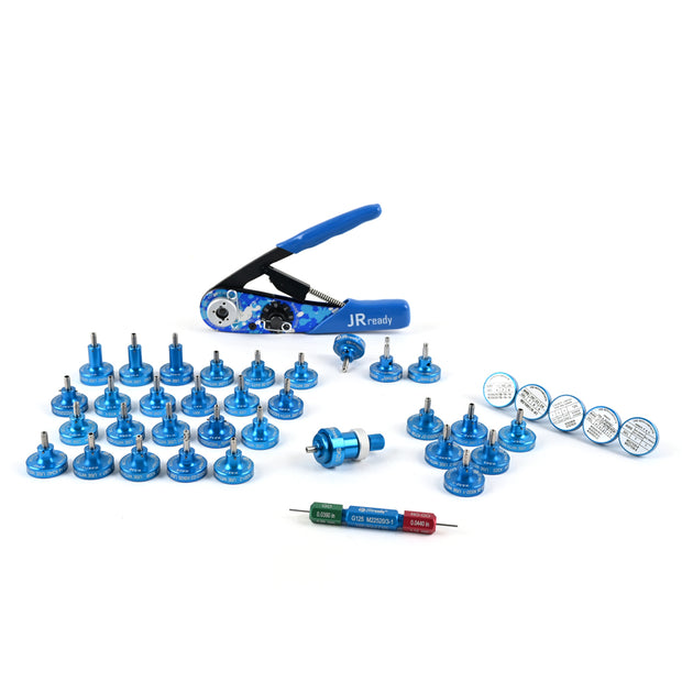 JRready Crimp Kit ST2119-AS2 : NEW-AS2 (615717 M22520/2-01) Indent Crimper & 36 K series Positioners & SK2/2 Universal Positioner+G125 Go-nogo Gage for 20-32 AWG