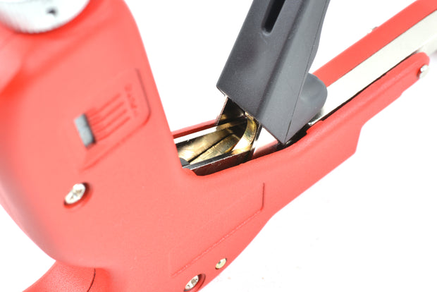ACTCRH ACT-CT11N Cable Tie Gun for Wire Harness and Cable Bundle, Fastening and Cutting Plastic Nylon Cable Ties, Red Version