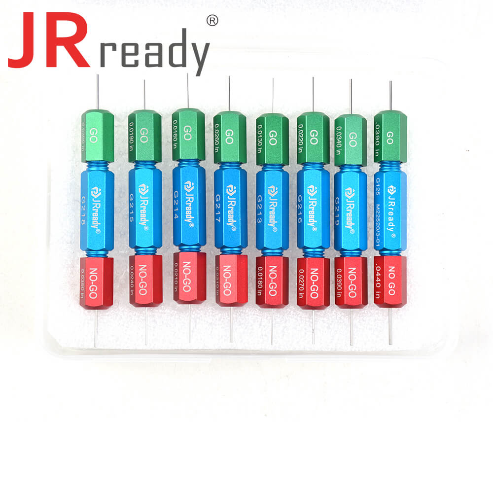 JRready ST5101 Kit: 8 Go-NoGo Gages (G213 G214 G215 G216 G217 G218 G219 G125) For Test Indenter Work Dia of Crimper YJQ-W1A or YJQ-W1Q