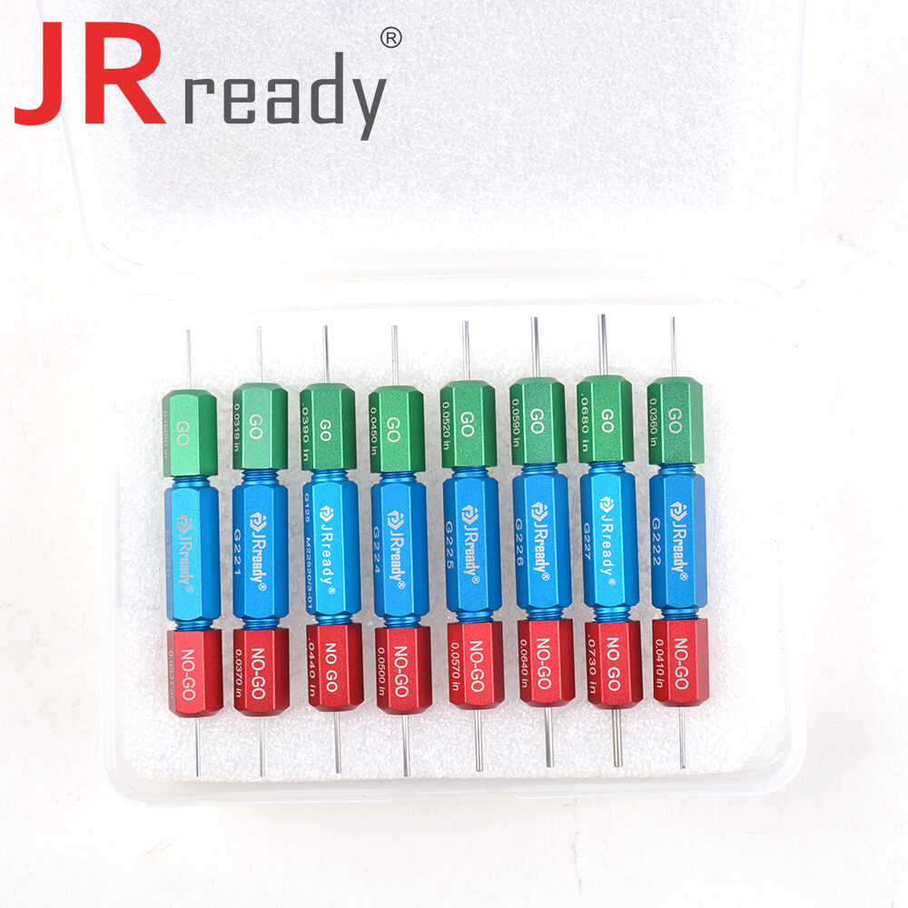 JRready ST5128 Go-NoGo Gage Measuring Tool Kit (G220 G221 G222 G224 G225 G226 G227 G125) To Periodically Gage M22520/1-01 Crimp Tool