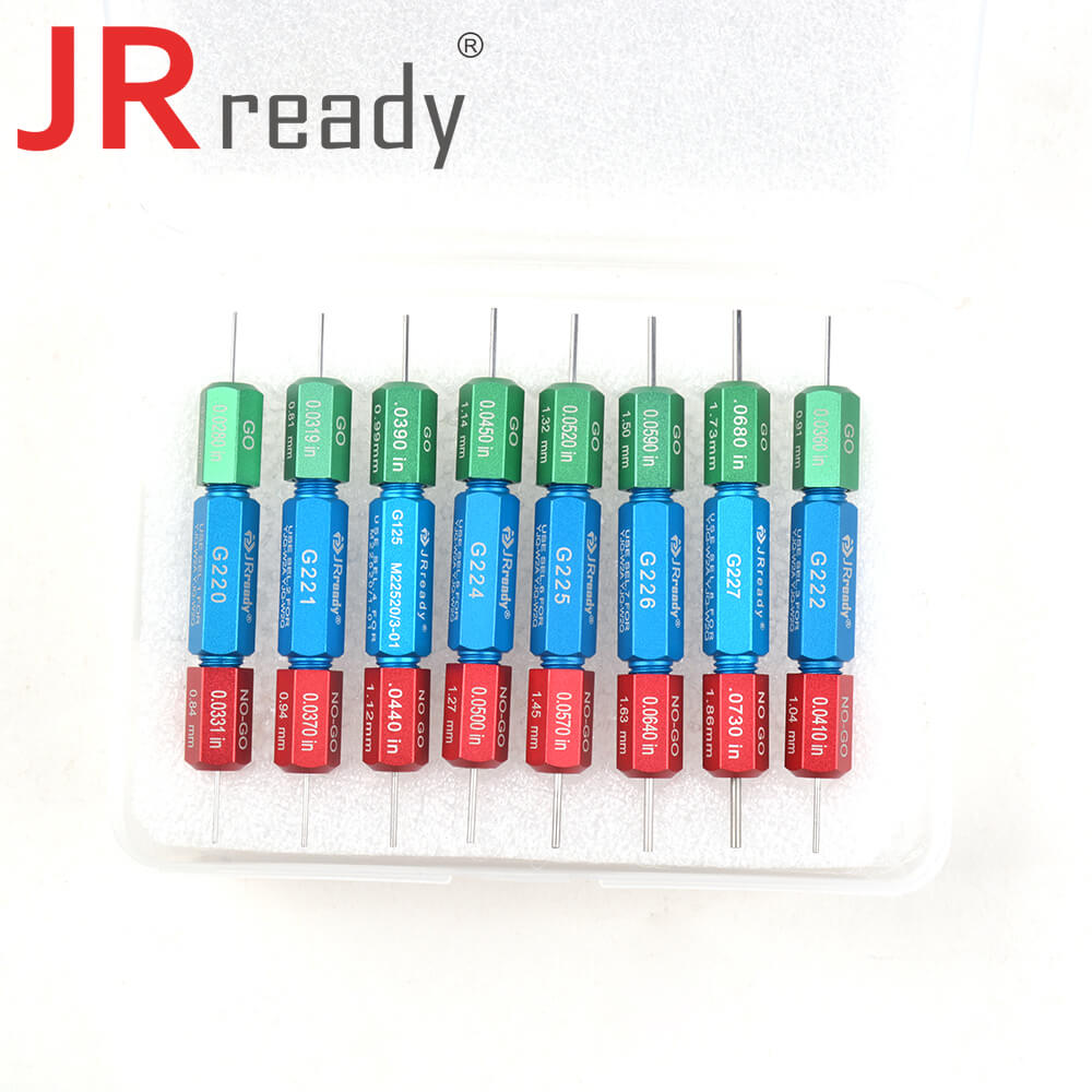 JRready ST5128 Go-NoGo Gage Measuring Tool Kit (G220 G221 G222 G224 G225 G226 G227 G125) To Periodically Gage M22520/1-01 Crimp Tool