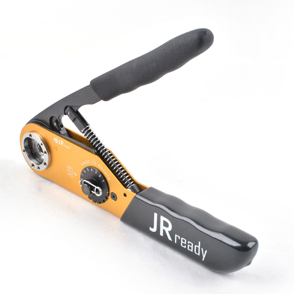 JRready ACT-M300 (YJQ-M300 M300BT) Mid-Current Range Adjustable Crimp Tool 6-14AWG (13.3-2.075mm²)