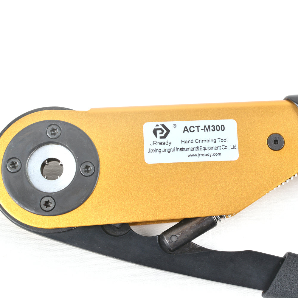 JRready ACT-M300 (YJQ-M300 M300BT) Mid-Current Range Adjustable Crimp Tool 6-14AWG (13.3-2.075mm²)