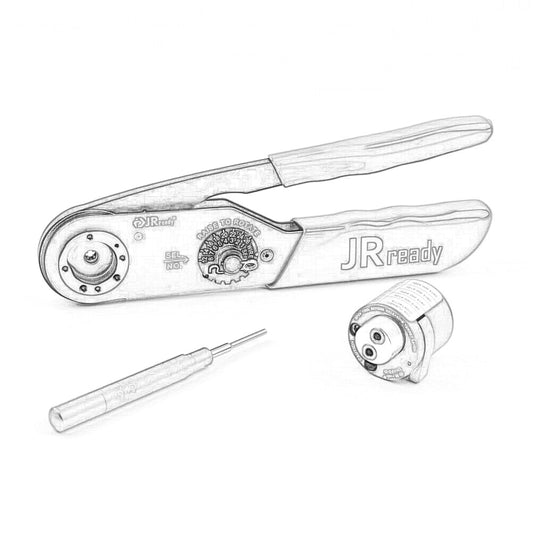 JST2512 : JRD-ASF1 Crimper 12-26AWG,TH493-D Positioner,TL00 Removal Tool for Harting/TE/WAIN series 10A connectors