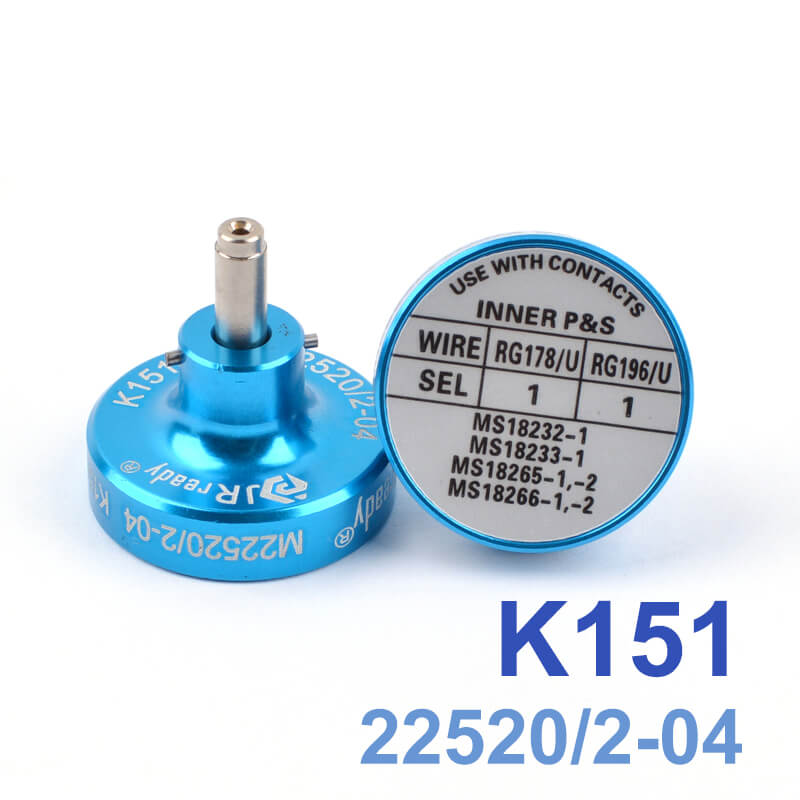 K151 M22520/2-04 Positioner is suitable for terminal contacts MS18232-1,MS18233-1,MS18265-1,-2,MS18266-1,-2,worked with YJQ-W1A Crimper