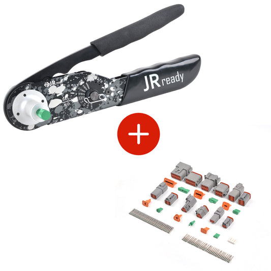 JRready NEW-DT2 DT DTM DTP CRIMP TOOL,send 3*S-HDT Screw/ST5214 Removal Tool/ST6134 Connector Kit/ST6120 Contacts/G454 Gage