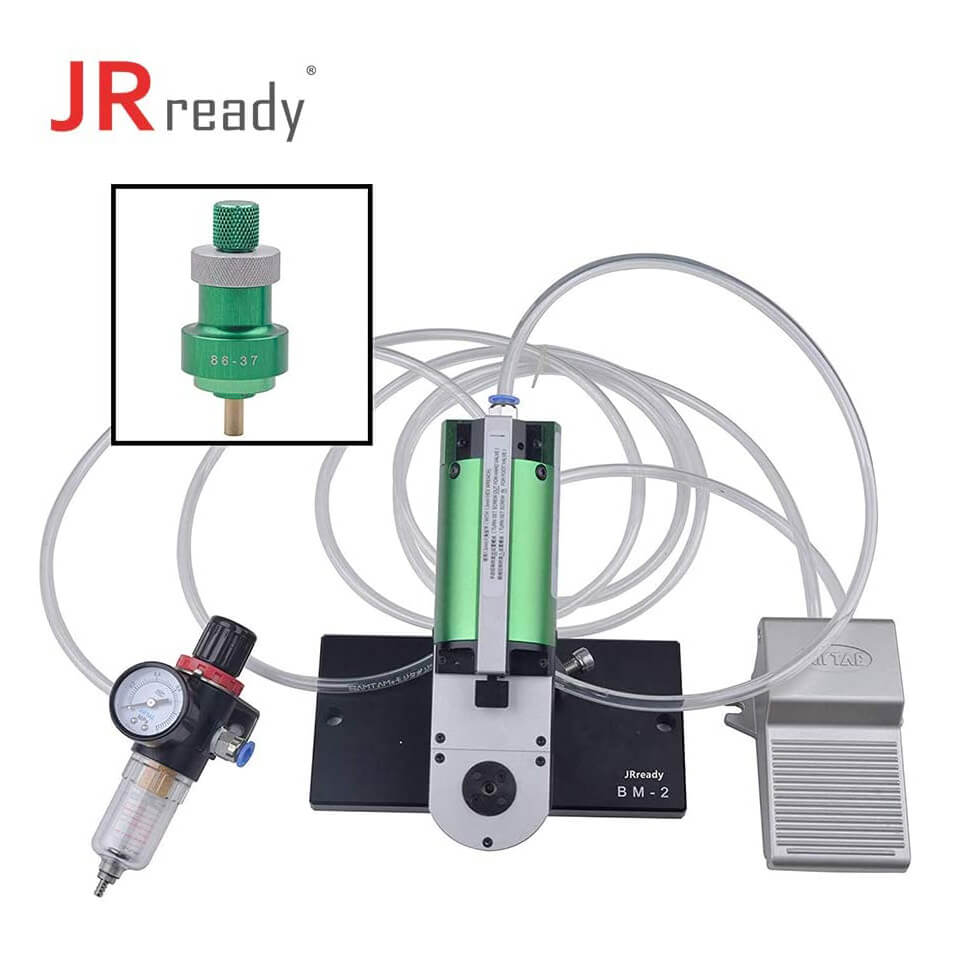 JRready ST4011 Pneumatic Crimp Tool Kit: YJQ-W7Q M22520/7-01 Pneumatic Crimp Tool & 86-37 Adjustable Positioner 16-28AWG