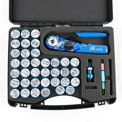 JRready Crimp Kit ST2119-AS2 : NEW-AS2 (615717 M22520/2-01) Indent Crimper & 36 K series Positioners & SK2/2 Universal Positioner+G125 Go-nogo Gage for 20-32 AWG
