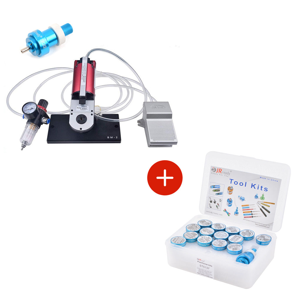 JRready ST4010 Pneumatic Crimper Kit(YJQ-W1Q Pneumatic Crimper & Adjustable Positioner) & ST5137 Positioner Kit