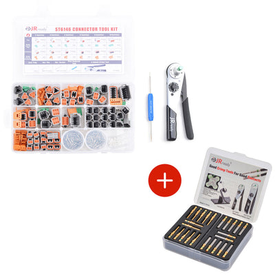 JRready ST6146 368PCS 2-12 Pin Waterproof Connector Kit with ACT-M202 Crimper & Connector/contacts/removal tool KIT