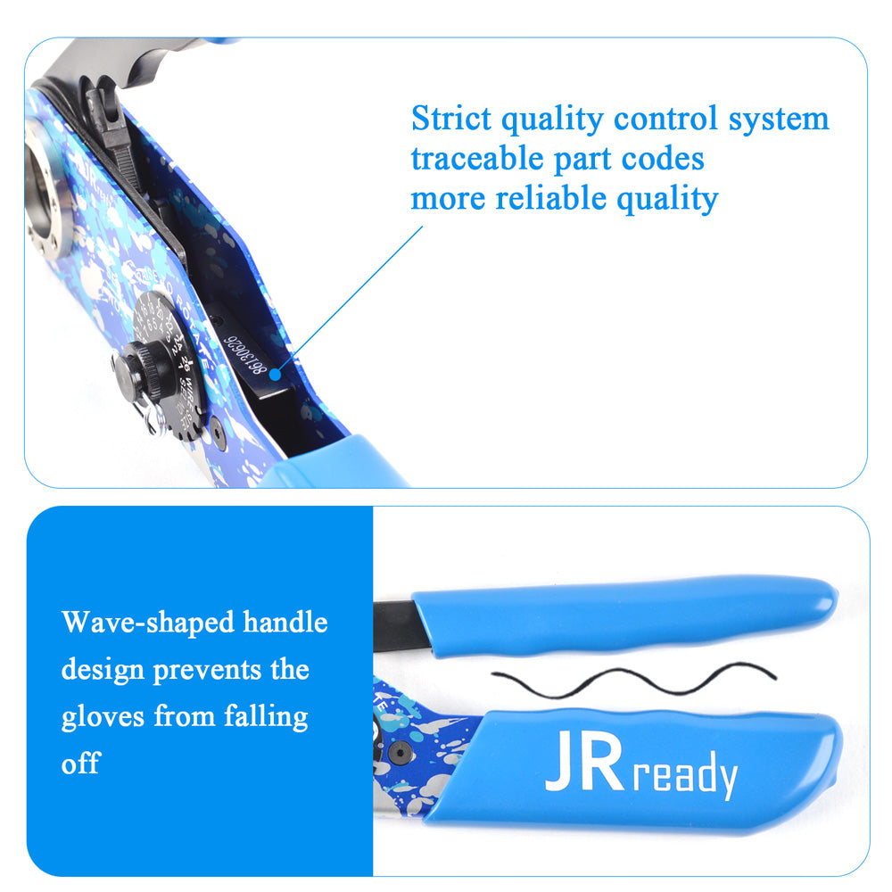 JRready ST2142 CRIMP TOOL KIT: NEW-ASF1 Crimp Tool (M22520/1-01)+UF6-UF2-5 (M22520/1-05) Positioner