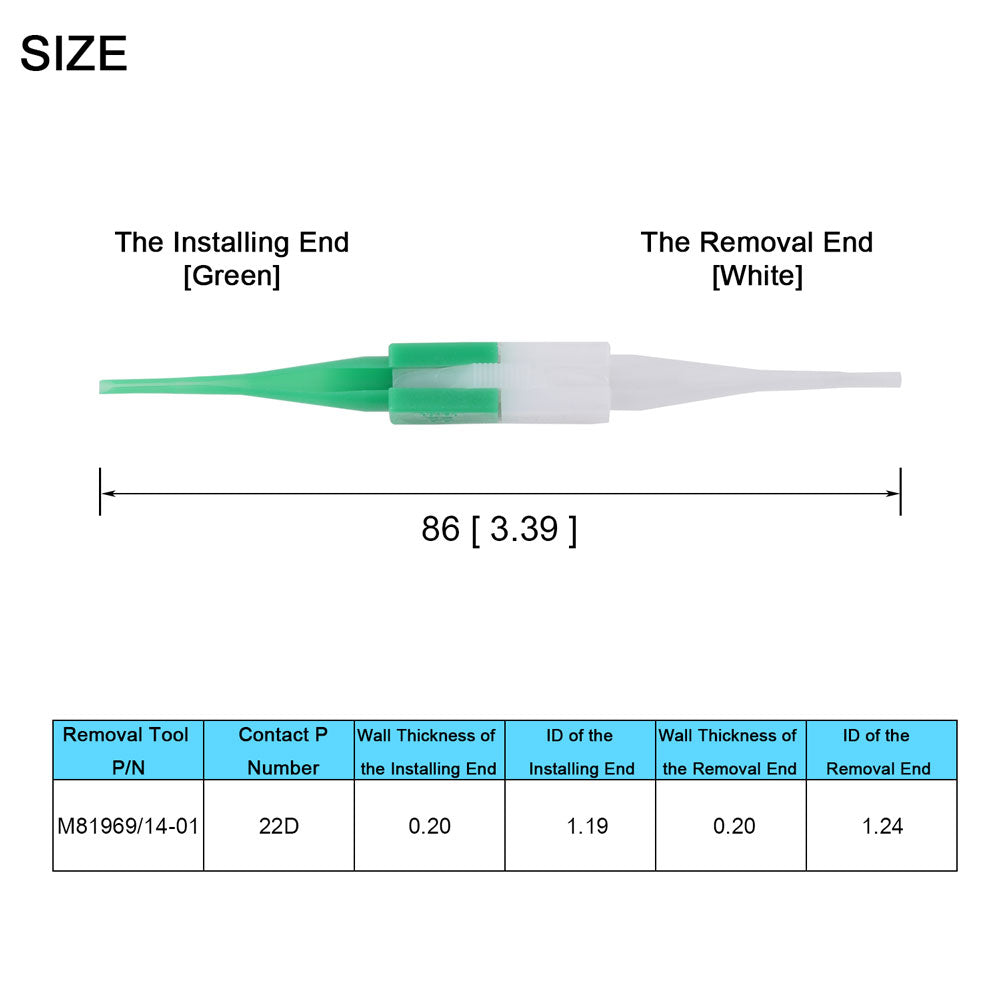 JRready 100 PCS INSERTION & EXTRACTION TOOL KIT: M81969/14-01*25 & M81969/14-03*25 & M81969/14-04*25 & M81969/14-10*25