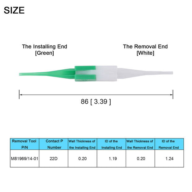 JRready 100 PCS INSERTION & EXTRACTION TOOL KIT: M81969/14-01*25 & M81969/14-03*25 & M81969/14-04*25 & M81969/14-10*25