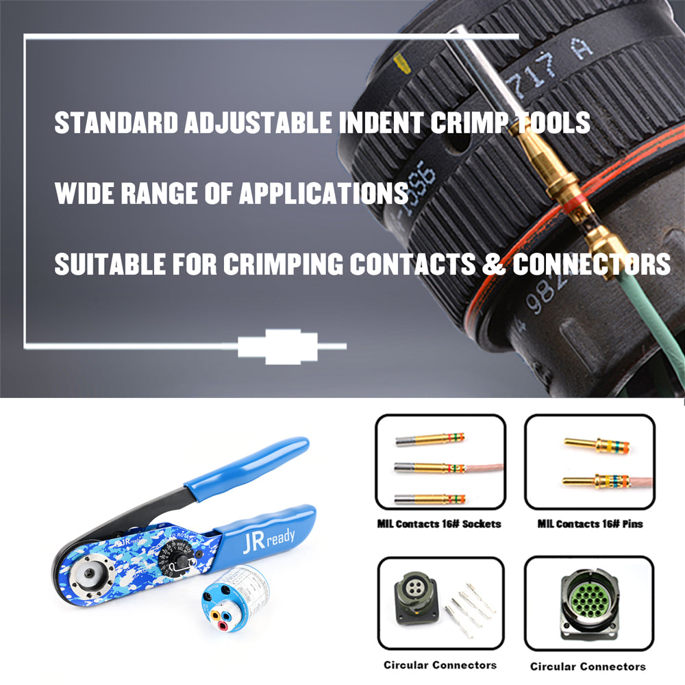 JRready ST2141 (JST1026) KIT: NEW-ASF1 Crimper & M22520/1-02 Turret for M26482,M26500,M38300,AS50151 Connectors