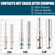 JRready ST6289 Deutsch Solid Barrel Contacts Size 12 16 20 for DTP,DT,DTM Connectors
