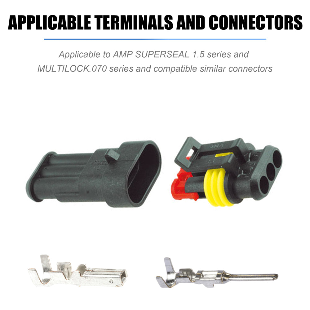 JRready ST5226 Kit: DRK-AMP1.5 (9-1579007-1) & DRK-785084 Automotive Car Connector Removal Tool Extraction Tool for TE Connectivity AMP Superseal 1.5 Series Contacts AMP Superseal 1.5mm Series, Multilock .070, 968880, 968849, 144431-1, -3 Contacts