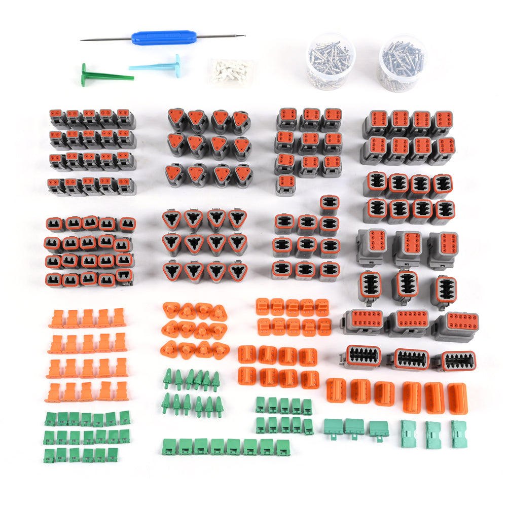 JRready NEW-DT2 CRIMP TOOL 12-22AWG & DT 2-12 PIN CONNECTOR KIT ST6234