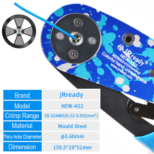 JRready ST2139 TOOL KIT(NEW-AS2 Crimper M22520/2-01 with M22520/2-06 M22520/2-07 M22520/2-09 M22520/2-10 Positioner) for M38999 SERIES Connectors