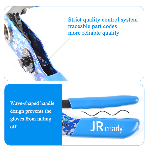 JRready JST2524 Crimp Tool Full Kit: NEW-ASF1 (M22520/1-01) Crimp Tool+17 Positioners+G125 Gage For Electrical Connectors Wiring System